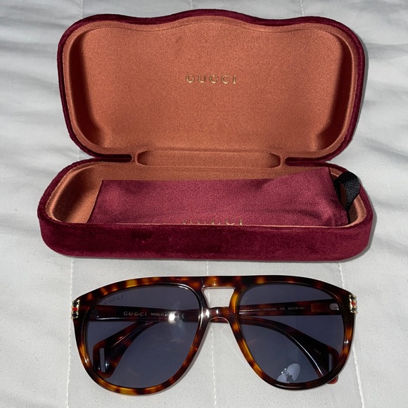 NWOT authentic Gucci Havana sunglasses - Picture 1 of 12